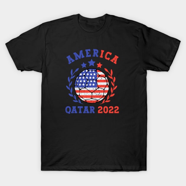 USA World Cup T-Shirt by footballomatic